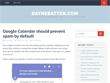 Tablet Screenshot of daynebatten.com